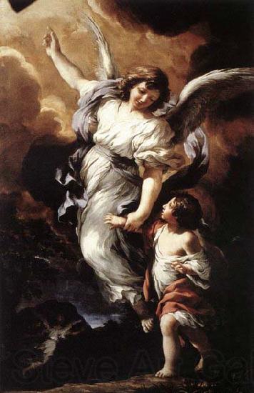 Pietro da Cortona The Guardian Angel Norge oil painting art